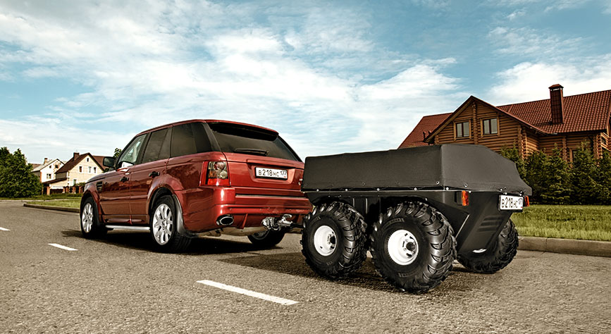 tinger amphibious trailer